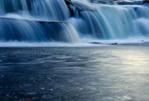 Qualitytime in thuringia with longexposures at sunset Stock Photos