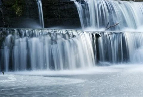 Qualitytime in thuringia with longexposures at sunset Stock Photos