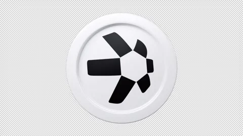 Quant QNT coin 3d rotage 360 degrees Cryptocurrency token seemless loop Stock Footage 244572684
