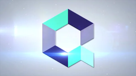 Quant QNT Cryptocurrency Logo Coin 3d Animation Motion Graphics Reveal on Stock-Footage 153006179