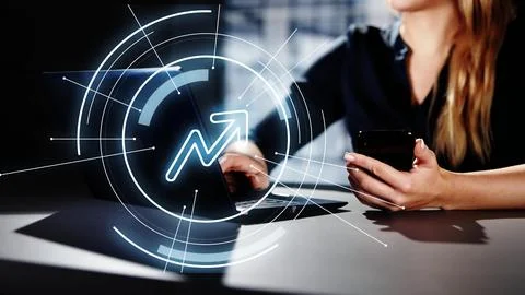 Quantitative Analytics Financial Data Report Results Stock Photos