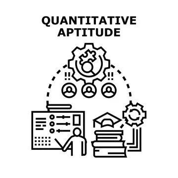 Quantitative aptitude developing logical thinking and problem solving 库存插图