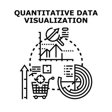 Quantitative data visualization for business analysis 库存插图