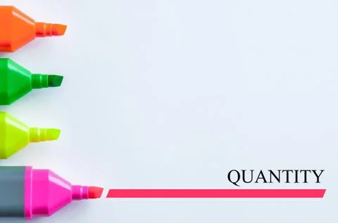 Quantity Stock Illustration