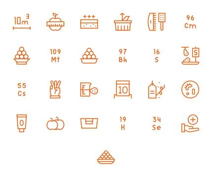 Quantity Vector Icon Arsenal with 25 Retina Ready Regular Line Pixel Aligne.. Stock Illustration