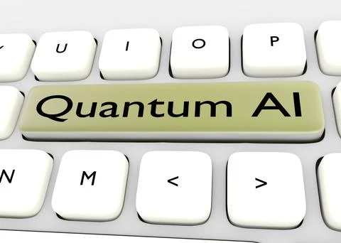 Quantum AI concept Stock-Illustration