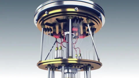 Quantum Computer 360 Rotation 動画素材 296579937