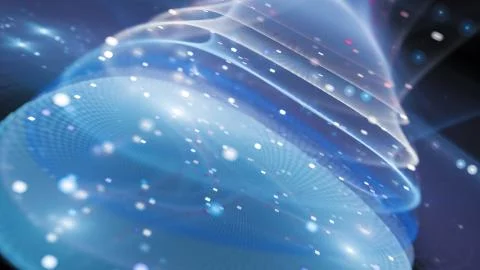 Quantum computer abstract background Stock Illustration