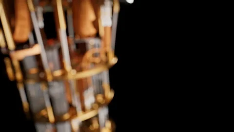 Quantum Computer, Camera Crane shoot, Black background,  4K Video stock 124882548