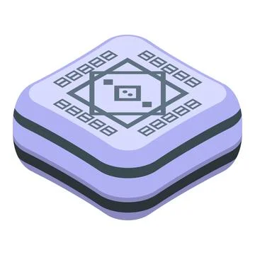 Quantum computer chip showing qubit processing power Illustrazione stock