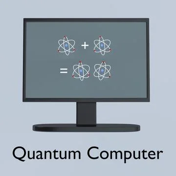 Quantum Computer concept イラスト素材