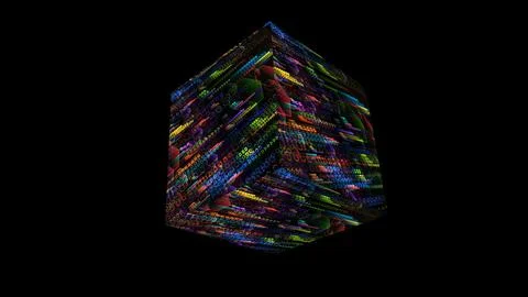 Quantum computer core abstract futuristic technology digital layer dimensio.. Stock Photos
