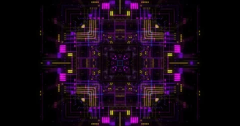 Quantum computer environment with digital technology Video stock 117070154