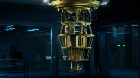 Quantum Computer Establishing B Roll Stock Footage 319994384