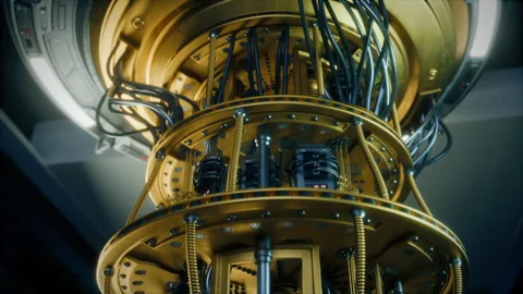 Quantum Computer Establishing B Roll Stock Footage 319994397