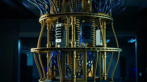 Quantum Computer Establishing B Roll Stock Footage 319994437