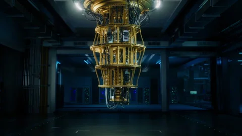 Quantum Computer Establishing B Roll Stock Footage 319994439