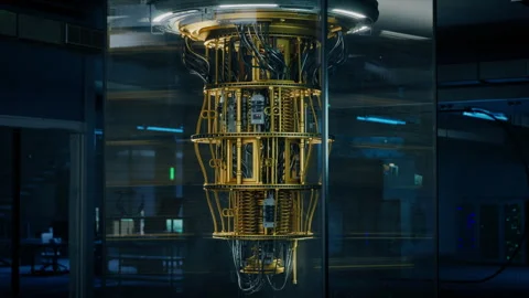 Quantum Computer Establishing B Roll Stock Footage 319994457