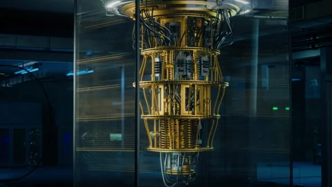 Quantum Computer Establishing B Roll Stock Footage 319994473
