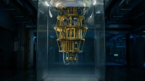 Quantum Computer Establishing B Roll Stock Footage 319994485