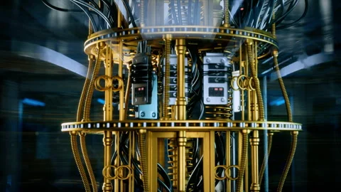 Quantum Computer Establishing B Roll Stock Footage 319994523