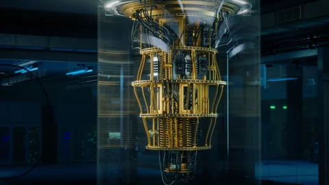 Quantum Computer Establishing B Roll Stock Footage 319994525
