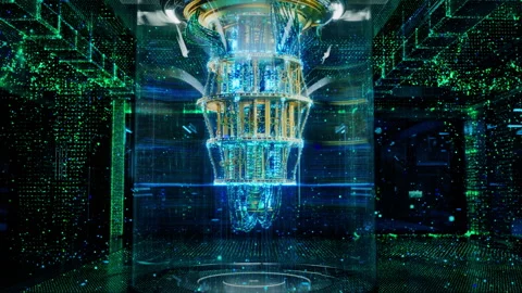 Quantum Computer Establishing B Roll Stock Footage 319994540