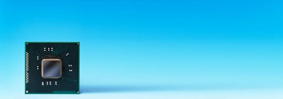 Quantum computer IC.   prototype / concept chip 写真素材