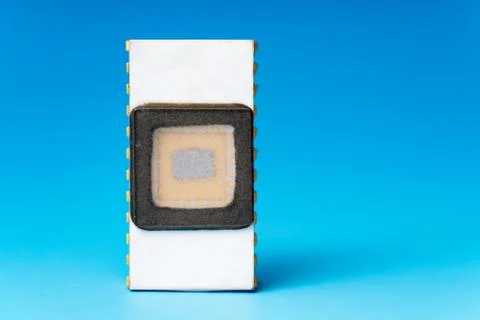 Quantum computer IC.   prototype / concept chip Stock Photos
