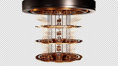 Quantum Computer Illustrazione stock