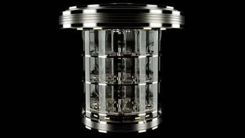 Quantum computer Illustrazione stock