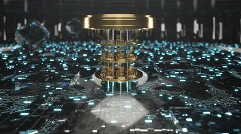 Quantum computer イラスト素材