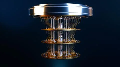 Quantum computer Illustrazione stock