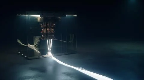 Quantum computer Stockillustratie