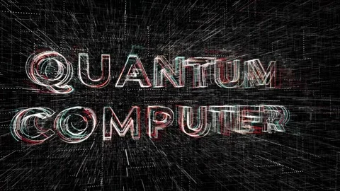 Quantum Computer Motion Graphics. Digital Technology. abstract Stock Footage 253286803