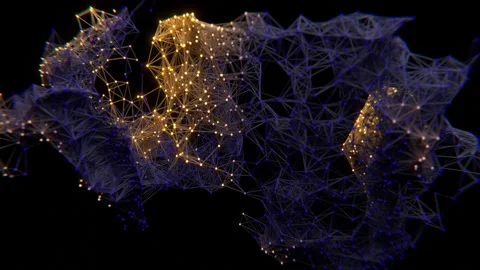 Quantum computer technologies concepts, large data processing. Artificial Stock Footage 250084288