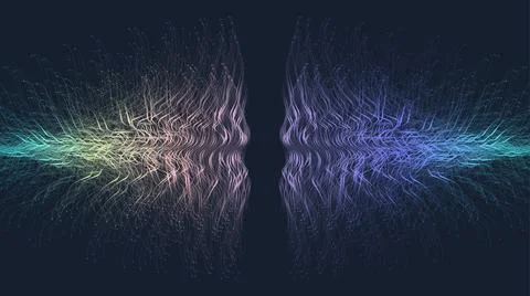 Quantum computer technology banner design template concept. Deep learning Stock Illustration