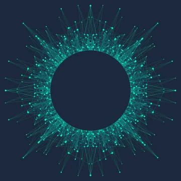 Quantum computer technology concept. Deep learning artificial intelligence. B Stock Illustration