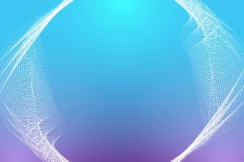 Quantum computer technology concept. Deep learning artificial intelligence. Big Illustrazione stock