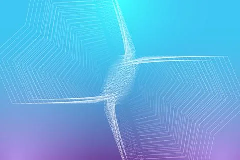 Quantum computer technology concept. Deep learning artificial intelligence. Big Stock Illustration