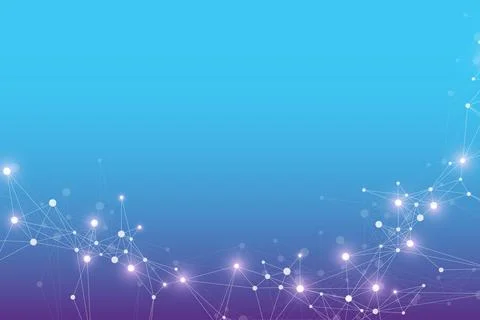 Quantum computer technology concept. Deep learning artificial intelligence. Big Stock Illustration