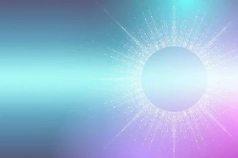 Quantum computer technology concept. Deep learning artificial intelligence. Big Illustrazione stock