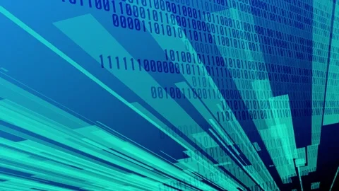 Quantum computing and big data in the background of digital transformation Stock Footage 242253038