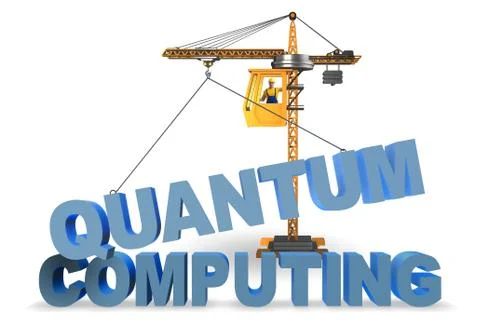 Quantum computing concept - 3d rendering 写真素材