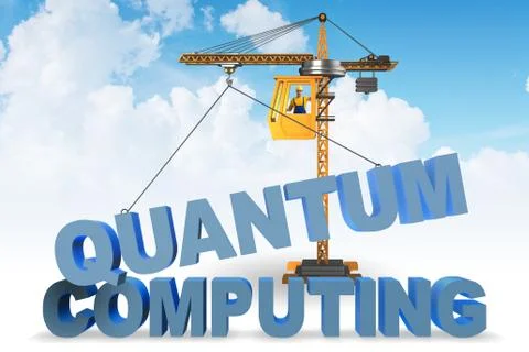 Quantum computing concept - 3d rendering 写真素材