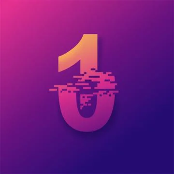 Quantum computing concept. Futuristic technology Stock Illustration