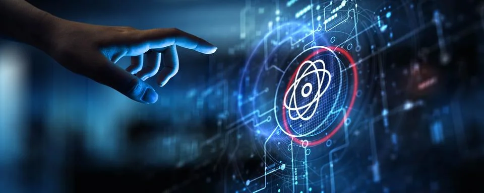 Quantum Computing Concept: Revolutionizing Information Processing Through Qua Stock-Fotos