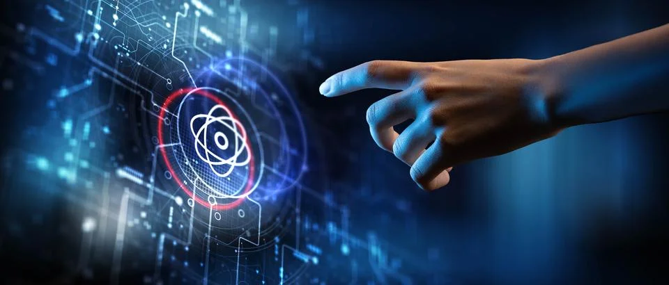 Quantum Computing Concept: Revolutionizing Information Processing Through Qua Stock Photos