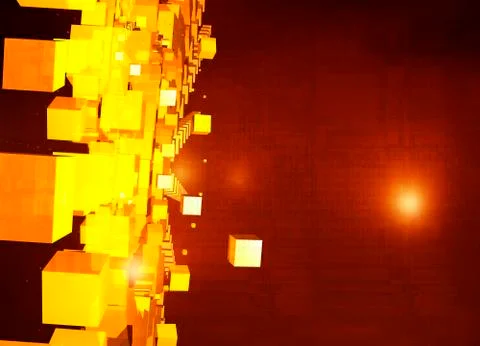 Quantum computing, conceptual artwork Illustrazione stock