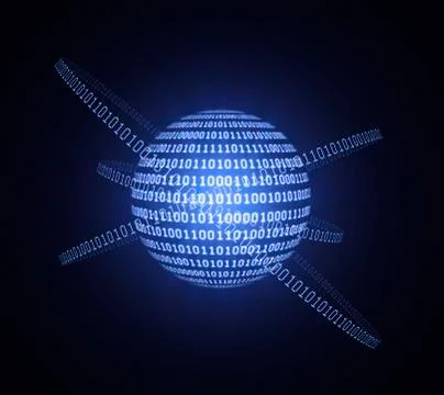 Quantum computing, conceptual artwork Stock Illustration